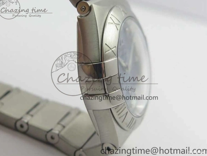 0402 Constellation Ladies 27mm ZF 1:1 Best Edition SS Blue MOP Dial on SS Bracelet ETA Quartz Youthful 7942